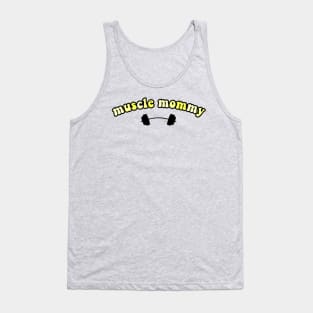 muscle mommy yellow Tank Top